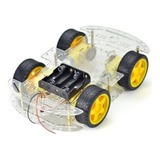 Chasis Auto Car Robot 4wd Acrílico Para Arduino Emakers