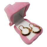 Par Aros Oro 18k Argolla Criollos Mediano 1.9 Gr 16 Mm Mujer