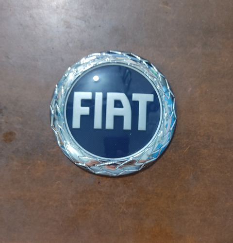 Emblema Logo Insignia Fiat Azul Tipo Original 9,5cm Dimetro Foto 2