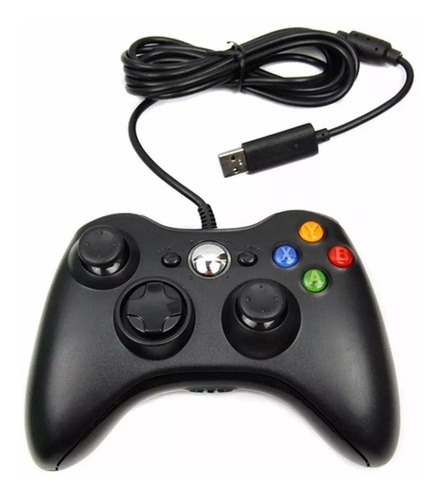 Controle Com Fio Para Xbox 360 Slim / Fat E Pc Joystick