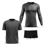 2 Camisa Térmica Masculina Infantil Menino + Sunga Promoção