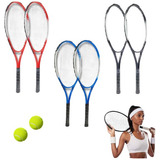 Pack X2 Raquetas De Tenis + Pelota + Bolso De Traslado