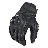 Guantes Para Moto Cuero Con Protección De Nudillos