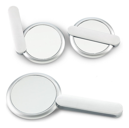 Espejo Plegable 2-1 Plástico Maquillaje Doble Cara Aumento