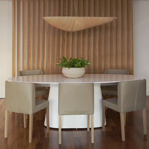 Mesa De Jantar Cone Oval 160x90 Cm Laca Ou Madeira