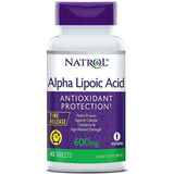 Acido Alfa Lipoico 600mg 45 Tabletes Natrol Importado Eua