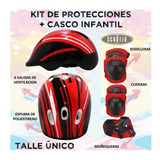 Set Protectores Kit Casco + Rodillera + Codera + Muñequera