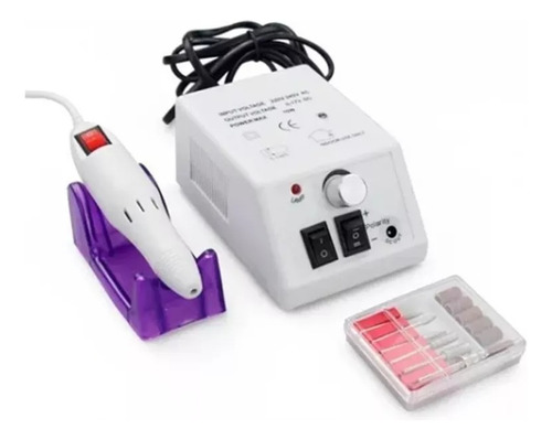 Set Manicure Pedicure Taladro Pulidor Eléctrico De Uñas