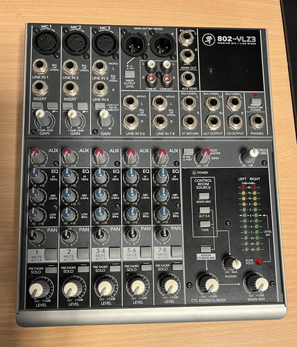 Consola Mixer Mackie 8 Canales - 802-vlz3