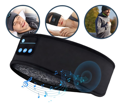 Mascara De Dormir Faixa Sem Fio Tapa Olho Fone Bluetooth 