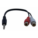 Cabo Adaptador P2 Com 2 Rca Femea Para Audio Tv E Som 22cm