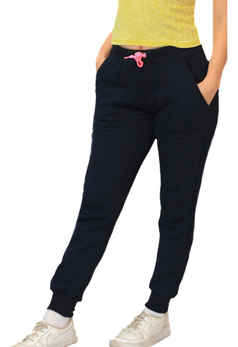 Pantalón Mujer Jogging Deportivo Babucha De Friza C/bolsillo