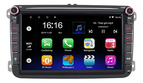 Estéreo Android Para Vw Golf Polo Jetta Mk6 Passat