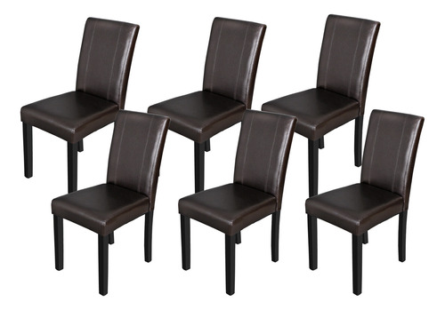 Set De 6 Sillas De Comedor Segawe Contemporáneas E