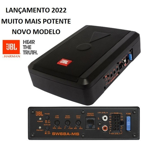 Subwoofer Jbl Slim Sw68a-ms Caixa Amplificada 100w Rms 