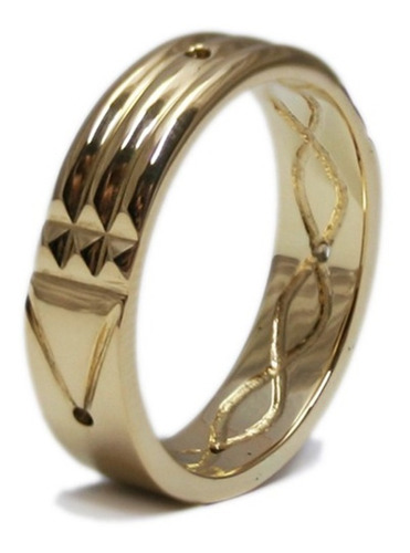 Anillo Atlante Protector Oro 18k Amuleto De Energía