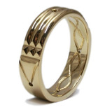 Anillo Atlante Protector Oro 18k Amuleto De Energía