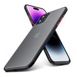 Capa Translúcida Case Para iPhone 11 Ao 14 Pro Max - Preto