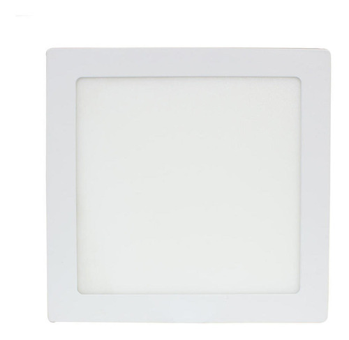 Foco Panel Plafón Led 24w Sobrepuesto Cuadrado Frio