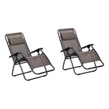 Silla Plegable Pack X2 Reposera Portátil Reclinable Camping