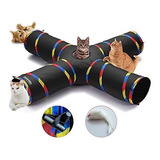 Túnel - Túneles Para Gatos De 4 Vías Para Gatos De Interior,