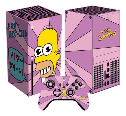 Skin Para Xbox Series X Mr Chispa Los Simpson 