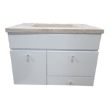 Mueble Baño Vanitory Flotante 70cm Bacha Marmolina - Cirobam