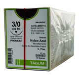 Sutura Nylon 3-0 Cortante 3/8 19mm Tagum