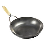 Wok Chapa Lozafer 28 Cm Con Mango Madera