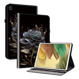 Funda De Piel Negra Para Samsung Galaxy Tab A7 Lite 8.7