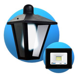 Aplique Exterior Farol Colonial Led 124 + Reflector Premium