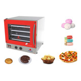 Forno Turbo Fast Oven Progas Prp004 - Elétrico Esteiras 4 Cor Vermelho 220v