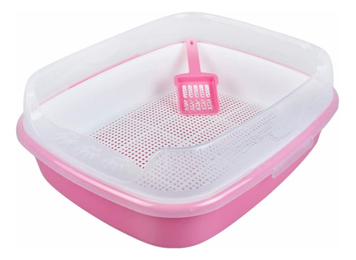 Caja Arenero Para Gatos Baño Sanitario Con Rejilla + Palita