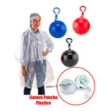 Llavero Capa Poncho Impermeable Plastico Lluvia Cobertor 