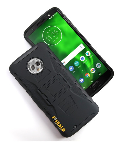 Funda Case Compatible Moto Uso Rudo Con Clip Protector