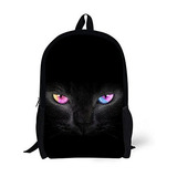 Mochila De Gato Negro Con Estampado 3d, Popular Mochila Esco