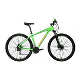 Bicicleta Venzo Eolo Rodado 29 21 Vel Discos Shimano Color Verde/naranja Tamaño Del Cuadro M