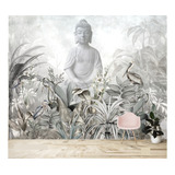 Vinilos Murales Empapelados Buda Meditacion Yoga Wpic