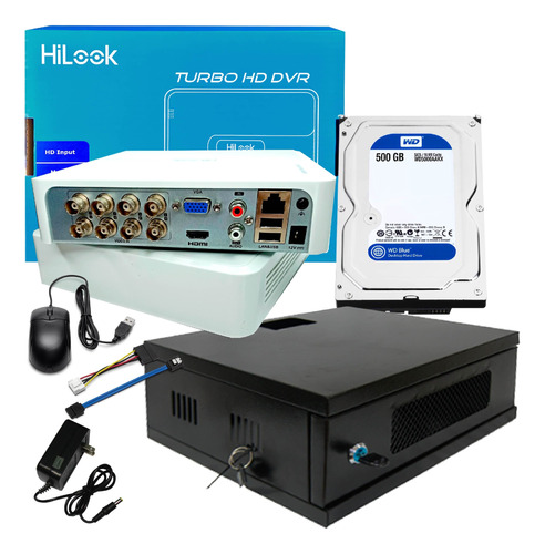 Kit Cámaras S. Dvr Hilook Hikvision 8 Ch 1080 + D.d + Rack