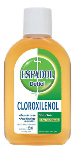 Espadol Dettol Antis¿ptico Y Desinfectante Frasco X 125 Ml