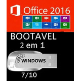 Pendrive 16gb Tecnico Formataçao Pc Win7/ Win10 + Office2016