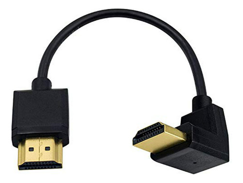 Cable Hdmi Duttek 4k, Delgado Y Angulado, 0.15m, 3d/4k Ultra