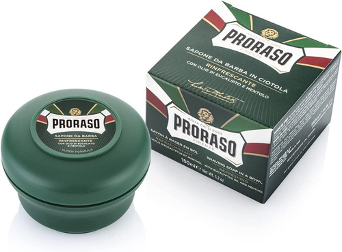 Jabón Para Afeitar Proraso Mentol Y Eucalipto Tarro 147gr