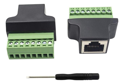 Poyiccot Rj45 Breakout, Conector Adaptador De Terminal De To