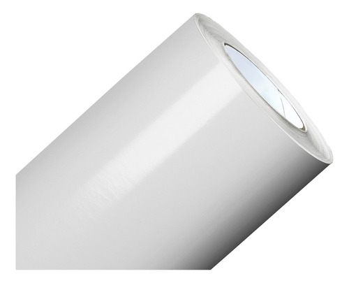 Papel Adesivo Branco Brilho Envelopar Mesa Geladeira 2m X 1m