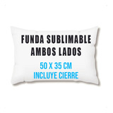 Almohada Cojin Funda Para Sublimar 35x50 Cm 5 Unidades