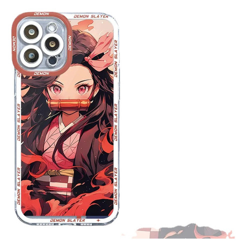 Funda De Anime Yaiba Demon Slayer Para iPhone 12 15 11 14 13