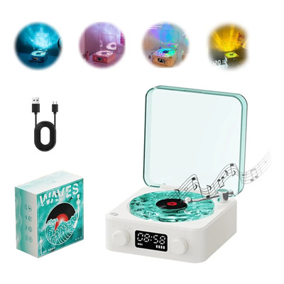 Aa Altavoz Retro Vinilo Con Reproductor Discos Waves Cd | Envío gratis