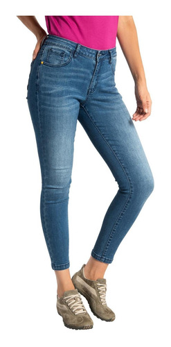 Jeans Mujer Symbol Skinny Azul Cat