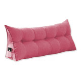 Almofada Cabeceira Ana Cama Casal 140cm Suede Rosa